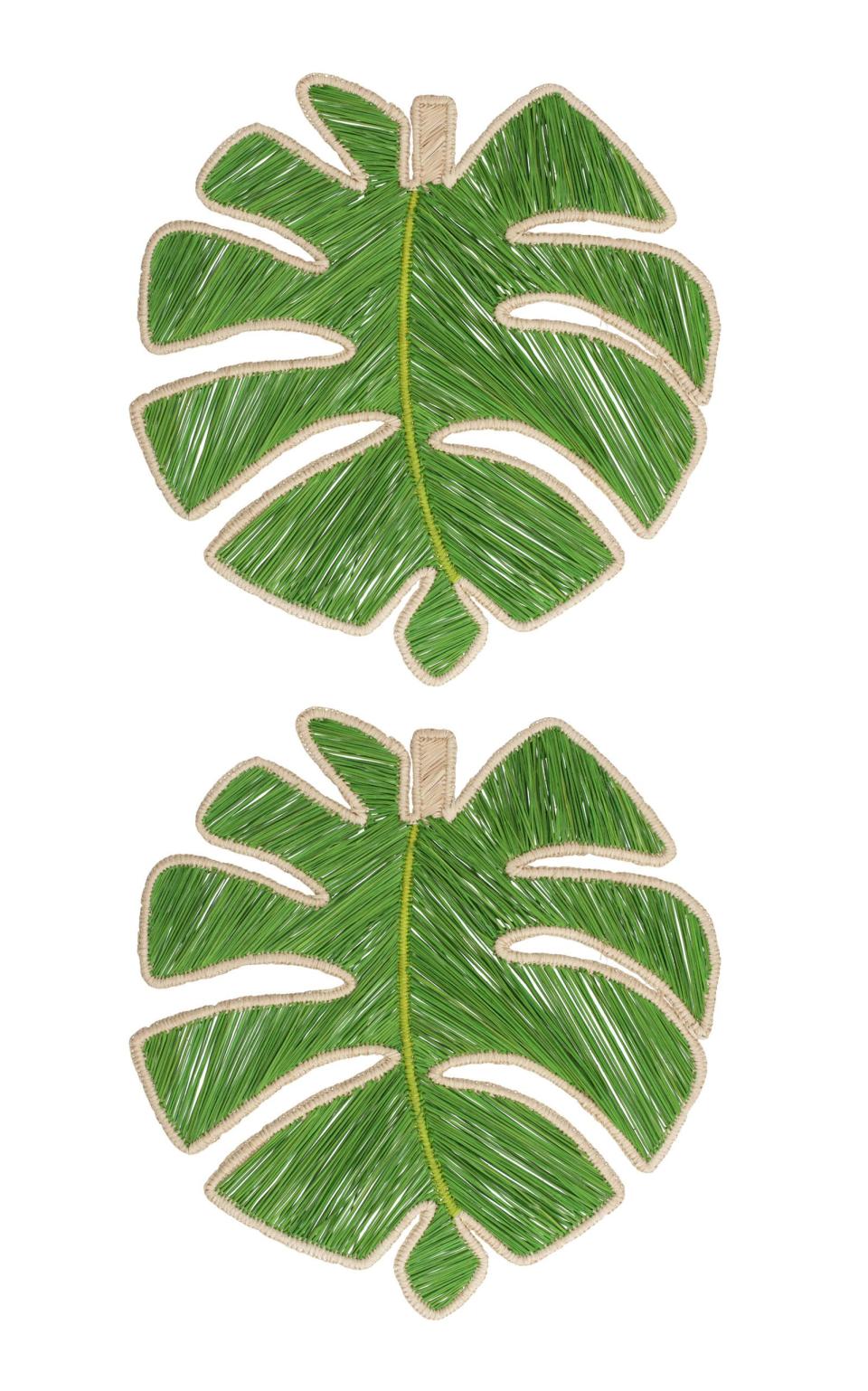 11) Leaf Placemats, Set of 2