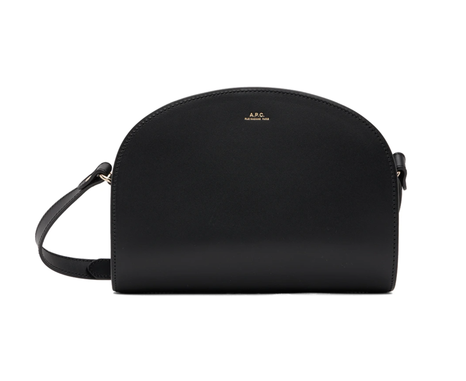 A.P.C. Black Demi-Lune Shoulder Bag. (PHOTO: SSense)