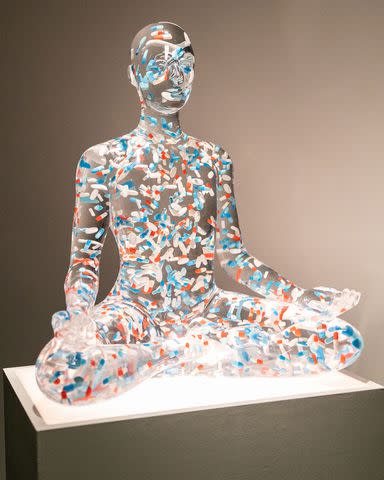 <p>Shane Drummond/BFA.com</p> "Chill" sculpture Jewel created for Crystal Bridges Museum of American Art, May 3, 2024