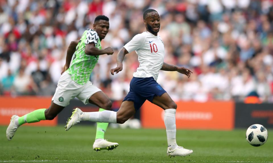 <p>Raheem Sterling wasted a couple of good chances in the first half but was involved in setting up Harry Kane for the second goal in the 39th minute </p>