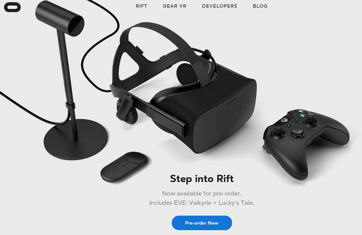 The Oculus Rift costs $599 and ships in March Engadget