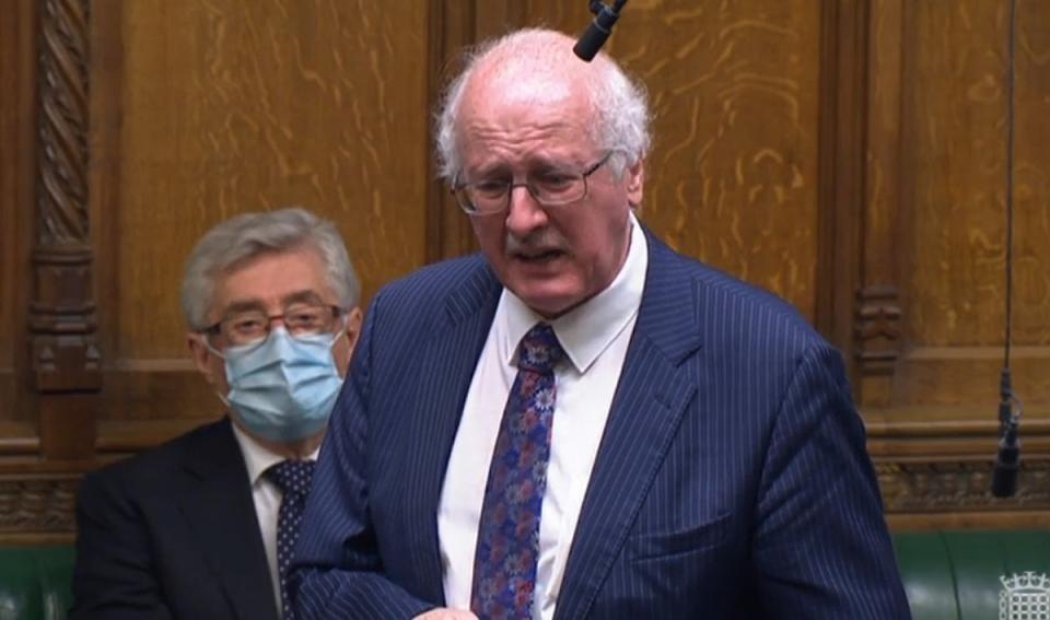 Jim Shannon speaks in Parliament (House of Commons/PA) (PA Wire)