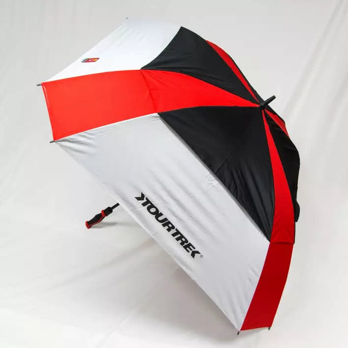68 Inch Tour Deluxe Umbrella - SPF 35+. Image via Golf Town.