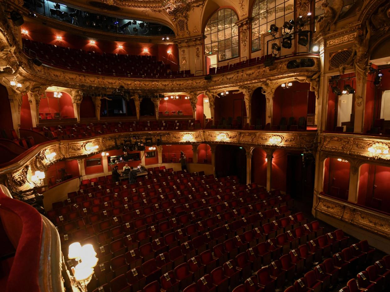 Theatres and venues haven’t been able to open fully for over a year (POOL/AFP via Getty Images)