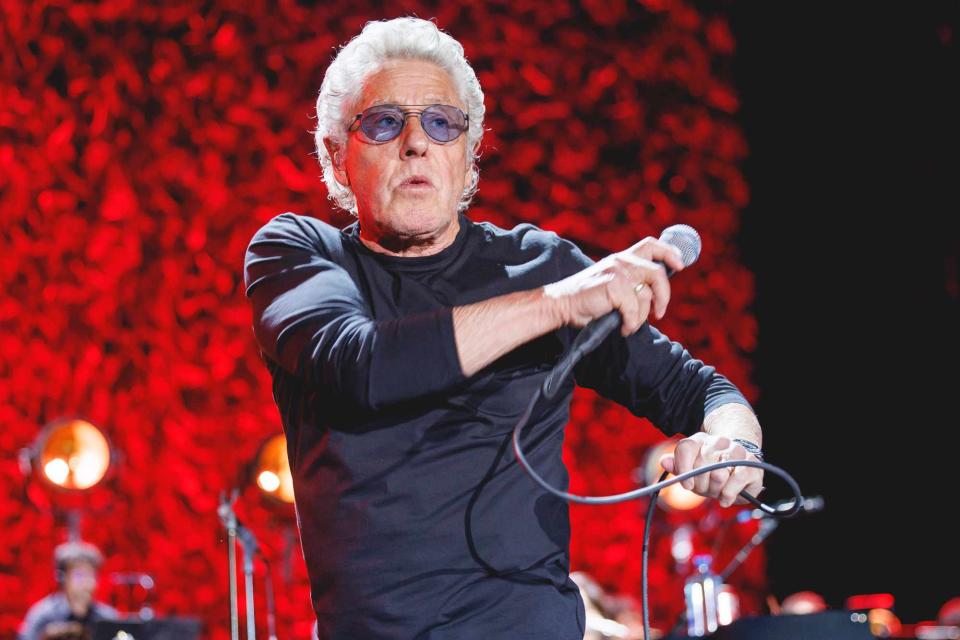 <p>Xavi Torrent/Redferns</p> Roger Daltrey of the British band The Who performs in concert at Palau Sant Jordi in June 2023 in Barcelona, Spain