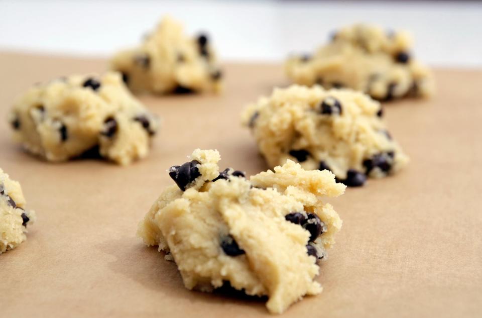 Refrigerated Cookie Dough Ready for the Oven