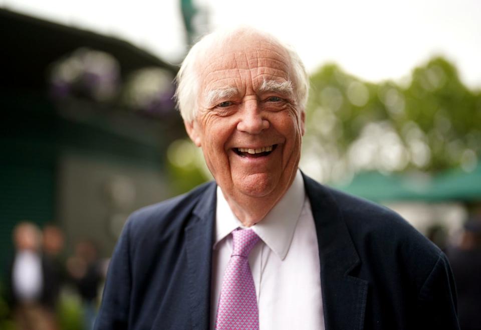 Sir Tim Rice arriving on day eleven of the 2023 Wimbledon Championships at the All England Lawn Tennis and Croquet Club in Wimbledon (PA)