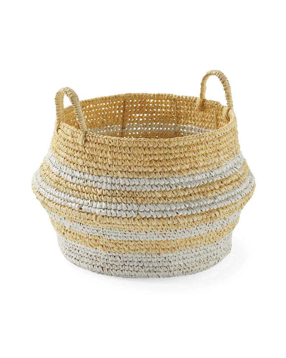 3) Ocean Point Striped Baskets