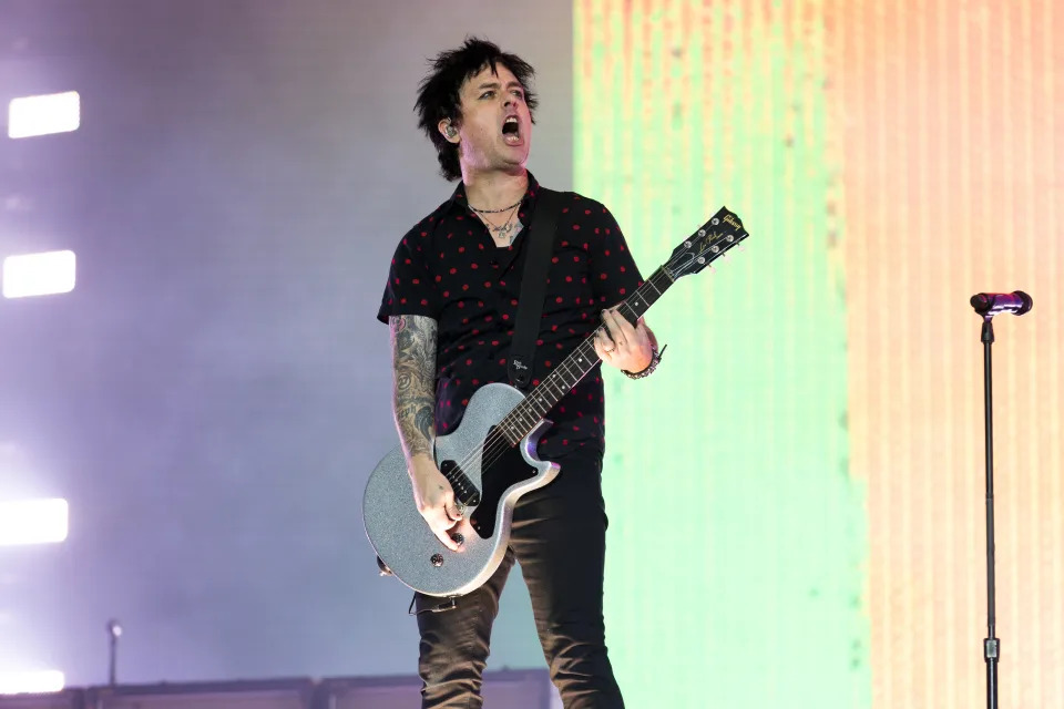 Green Day's Billie Joe Armstrong criticized the Supreme Court's overturning of Roe v. Wade during his London show on Friday. (Photo: Burak Cingi/Redferns)