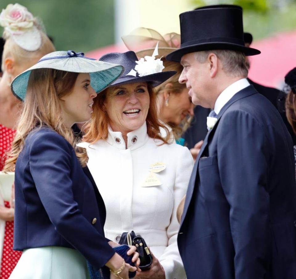 Princess Beatrice, Sarah Ferguson and Prince Andrew in 2016 | Max Mumby/Indigo/Getty