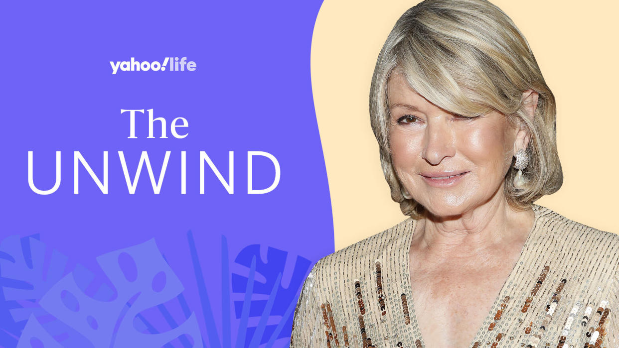 Martha Stewart shares how she unwinds. (Photo: Getty; designed by Quinn Lemmers)