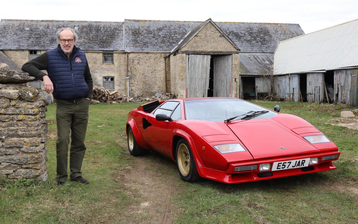 Harry Metcalfe and his Lamborghini Countach - John Lawrence