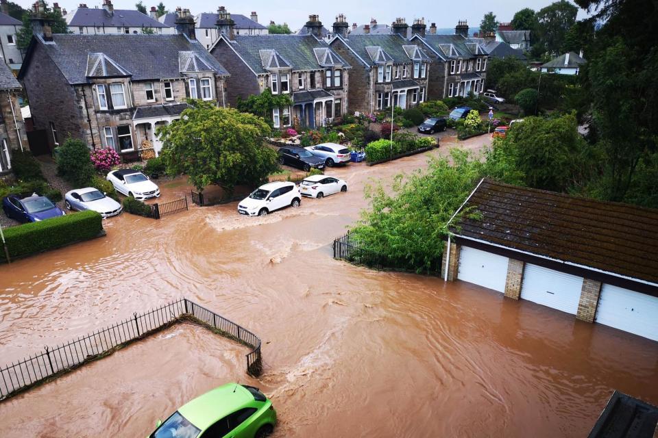 Many parts of Scotland were hit with flooding (PA)