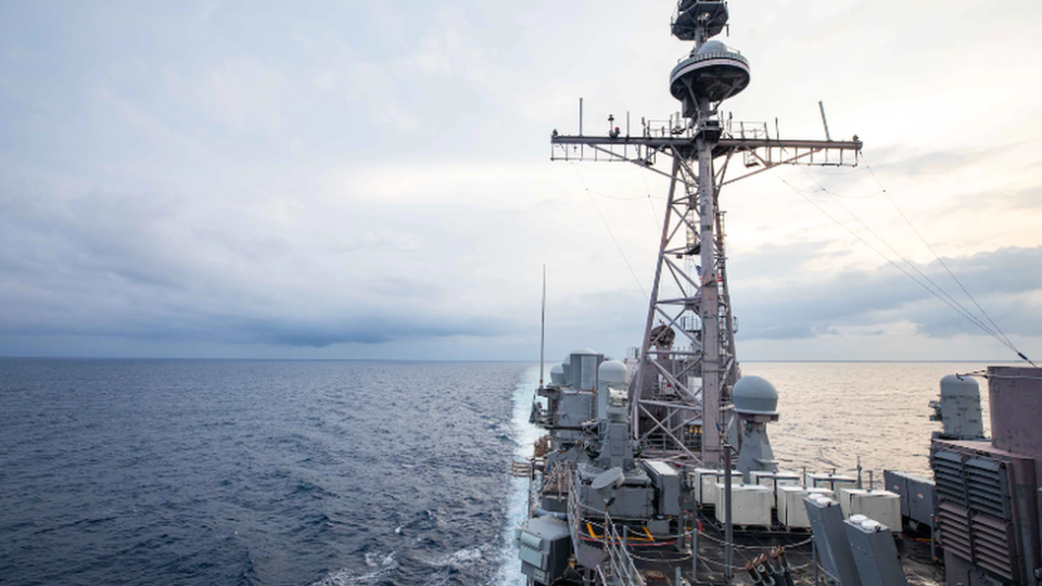 美國海軍表示，兩艘美國軍艦穿越了台灣海峽。