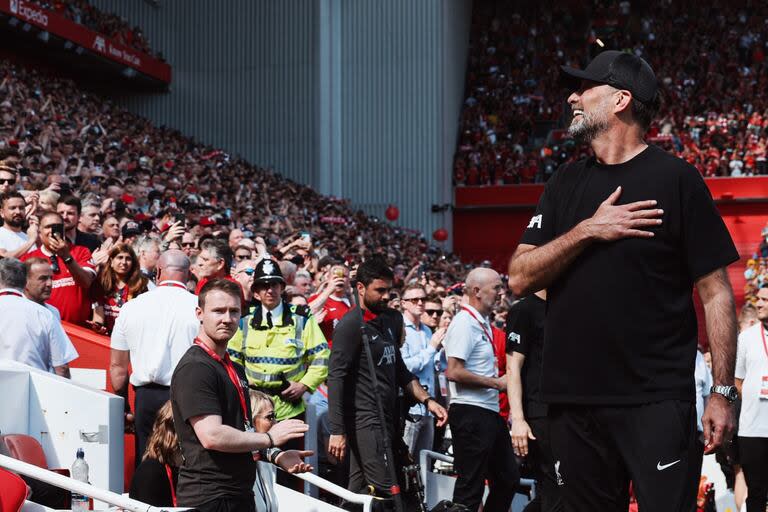 Klopp, agradecido ante la emotiva despedida de Anfield