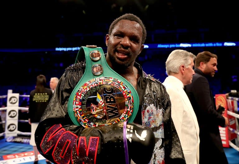 Dillian Whyte remains unconvinced over his chances of getting a world title shot despite becoming the mandatory challenger for Deontay Wilder’s WBC title. Whyte secured an unanimous decision victory over Oscar Rivas on Saturday night, recovering from a ninth round knockdown in a heavyweight thriller at the O2 Arena.The win sees him become the WBC’s interim champion – but having been sat at No.1 in the organisation’s rankings since November 2017, Whyte was understandably sceptical in his post-fight interview.When asked about a title shot against Wilder, Whyte said: "We'll see. A lot of things are said. Mandatory means I might end up waiting for 600 days.”Wilder has already announced plans for rematches against Luis Ortiz and Tyson Fury – with the latter claiming a deal is done for their second bout to take place in February.That could mean another wait for Whyte – although the Brixton fighter plans to keep busy in the meantime. "We're looking to get another fight booked for November, December time,” Whyte said. "Titles matter. To beat these kind of guys. People keep writing me off but I keep showing up."