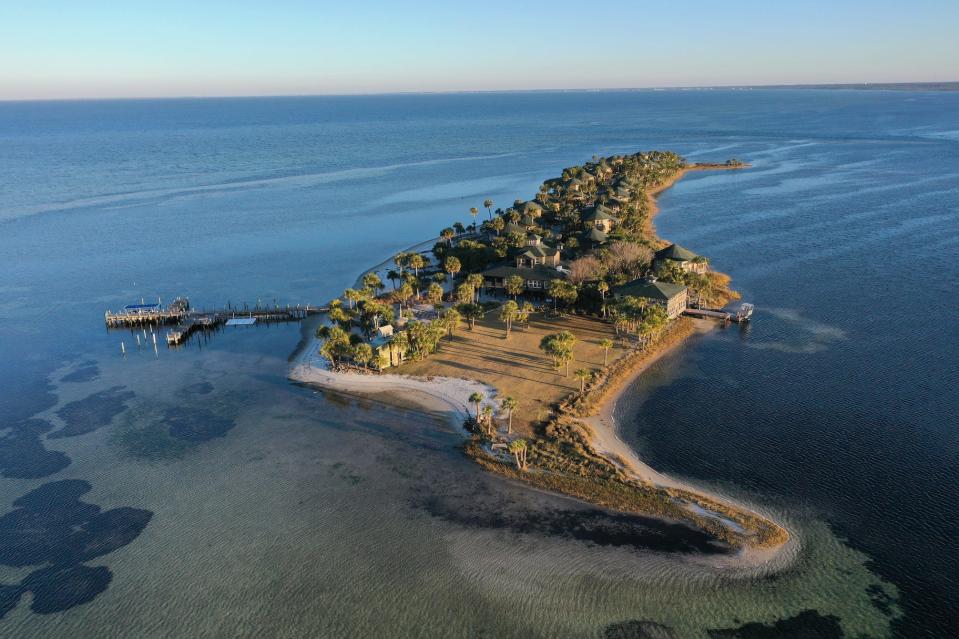 Black's island aerial view