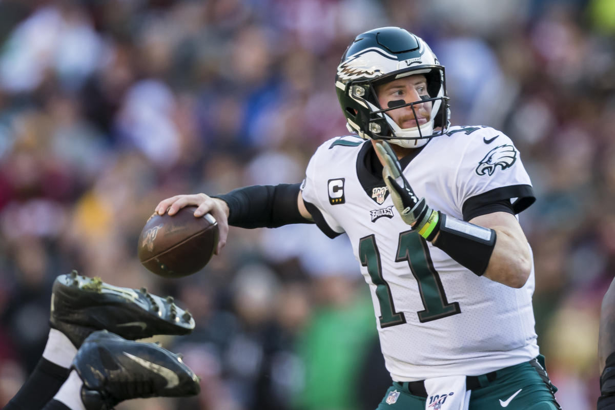 Carson Wentz Philadelphia Eagles QB v Washington Redskins 2019