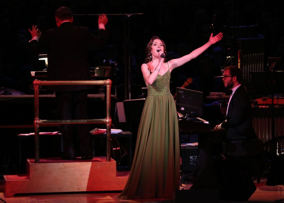 A picture of Laura Osnes at Carnegie Hall in 2018.