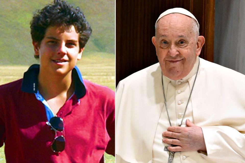 <p>Alamy; Vatican Media via Vatican Pool/Getty Images</p> Carlo Acutis, Pope Francis.