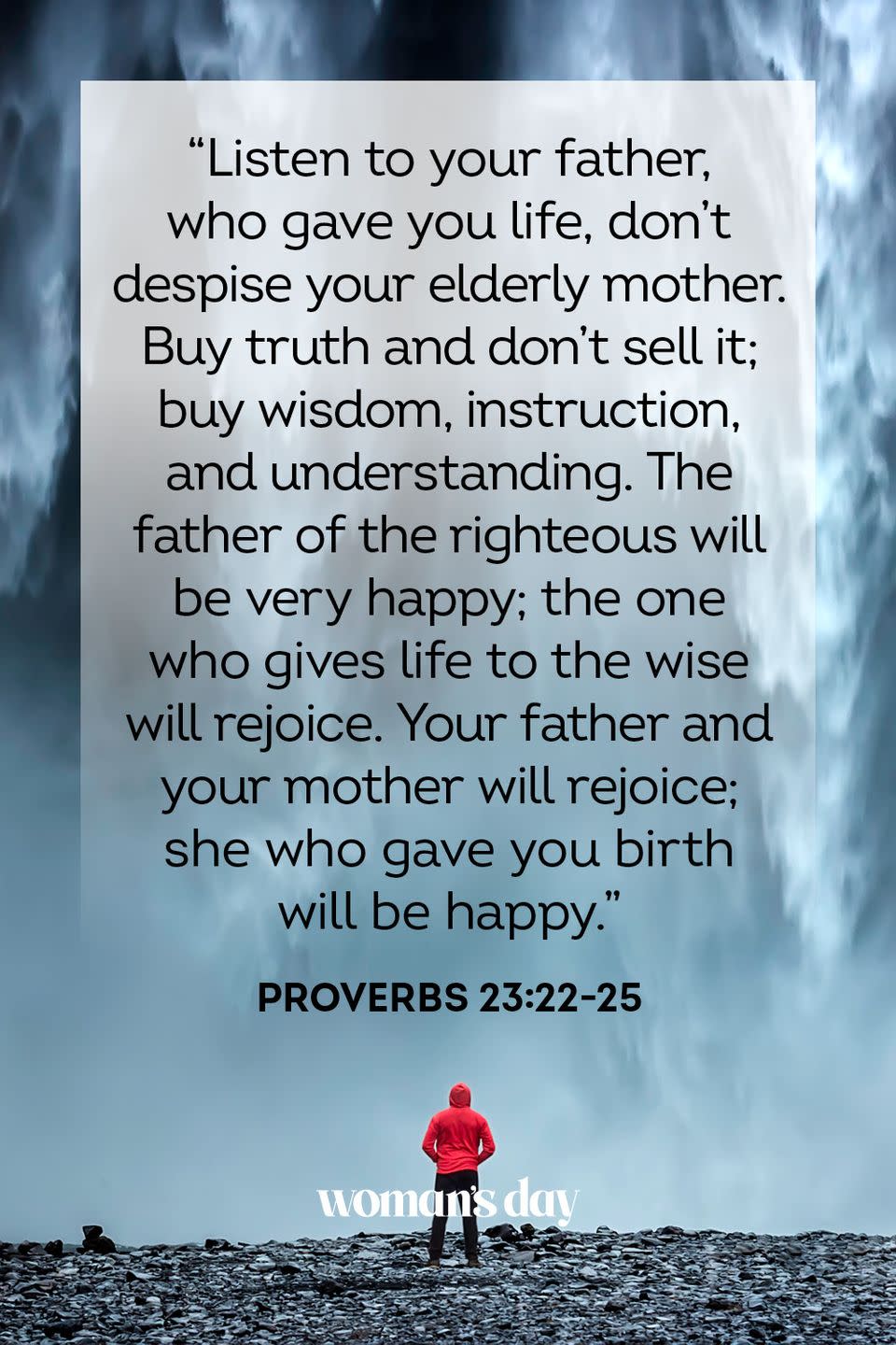 bible verses about mothers proverbs 23 22 through 25