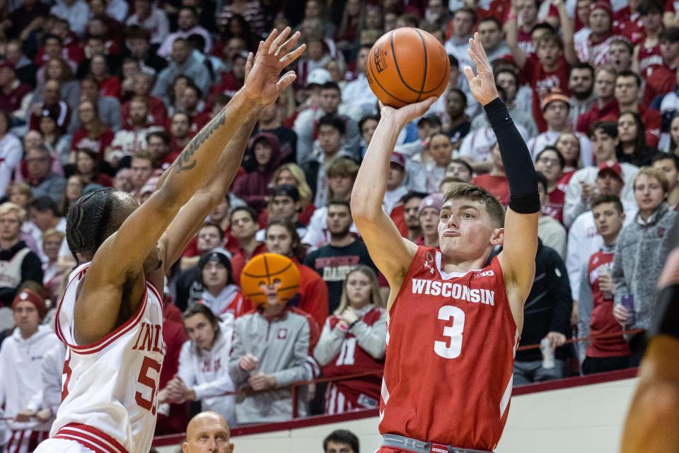 Wisconsin freshman Connor Essegian has earned the trust of his coaches ...