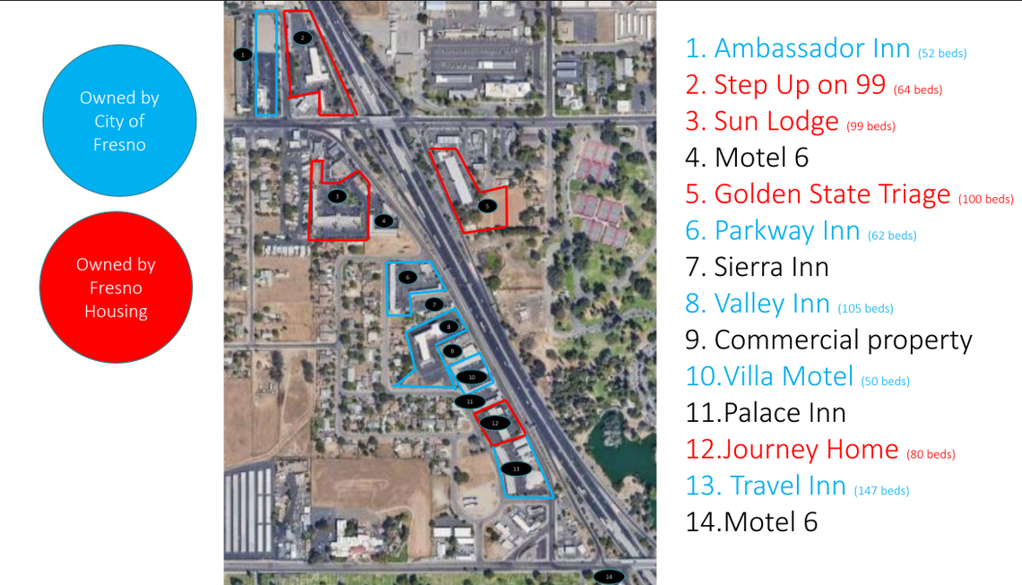 Screenshot of a Parkway Drive Shelter Operations & Future Plan Workshop Presentation by Phil Skei, Assistant Director of Planning & Development for the City of Fresno during the Aug 18, 2022 Fresno City Council meeting.