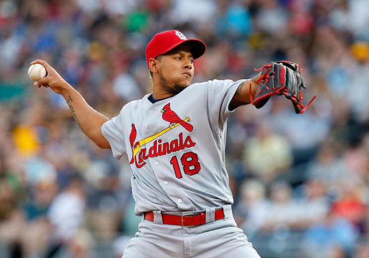Carlos Martinez gets some security through his reported extension with the Cardinals. (Getty Images)