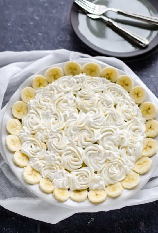 <p>The Country Cook</p><p>A homemade pudding filling that is easier than you might think.</p><p><strong>Get the recipe: <a href="https://www.thecountrycook.net/homemade-banana-pudding-pie/" rel="nofollow noopener" target="_blank" data-ylk="slk:Homemade Banana Pudding Pie;elm:context_link;itc:0;sec:content-canvas" class="link ">Homemade Banana Pudding Pie</a></strong></p>