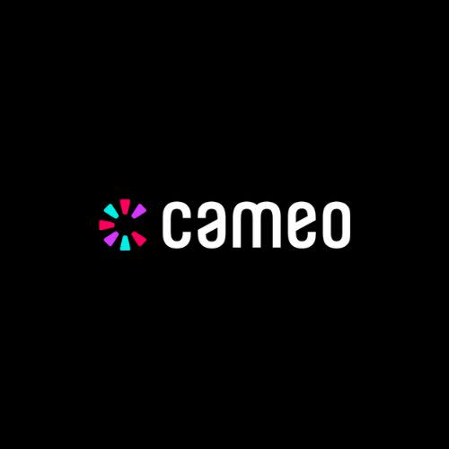 cameo logo on black background