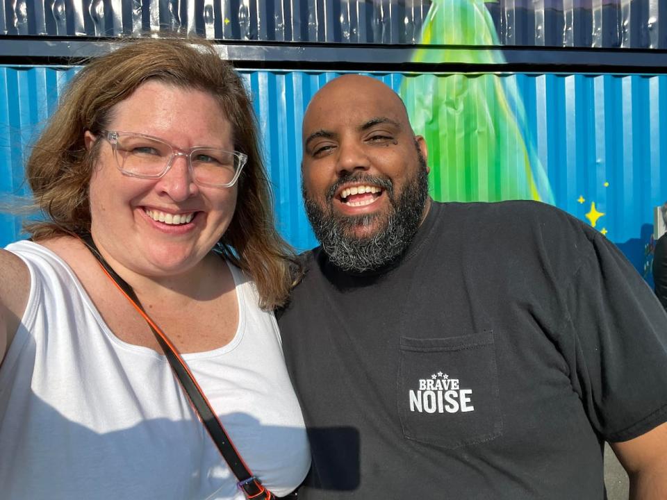 Katelin Dean and Isaiah Richards have podcast where they share their stories and talk about the ups and downs of living life in larger bodies. (Submitted by Katelin Dean - image credit)