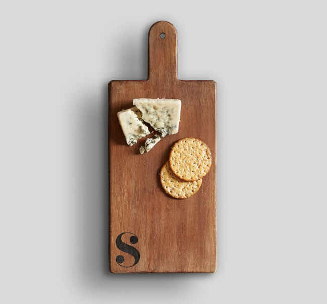 9) Alphabet Mango Wood Cheese Board