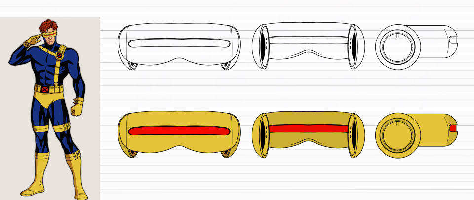 X-MEN '97 – Concept Art of Cyclops courtesy of Marvel Animation. © 2024 MARVEL.