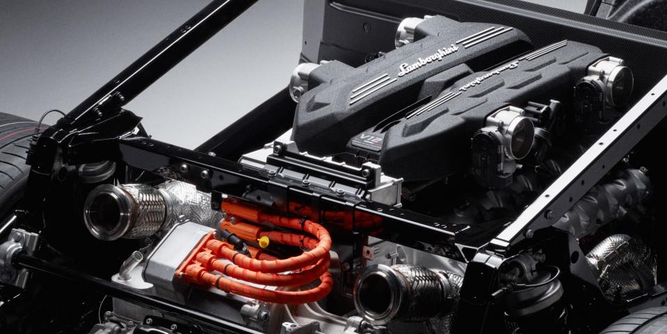 lamborghini l545 v12 engine hybrid