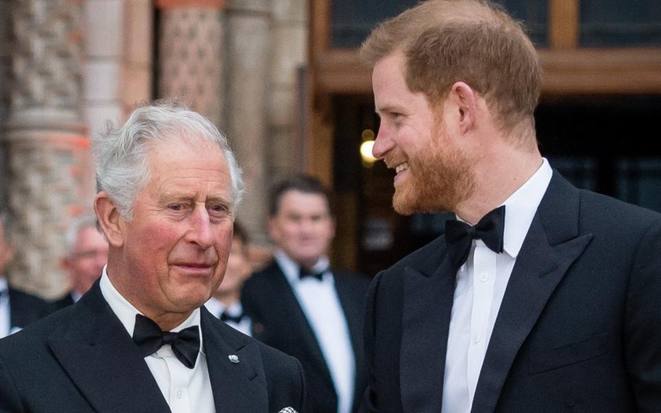 The Prince of Wales and Duke of Sussex in April 2019. The Prince appeared in the podcast to criticise his father’s parenting  - Samir Hussein/Getty Images