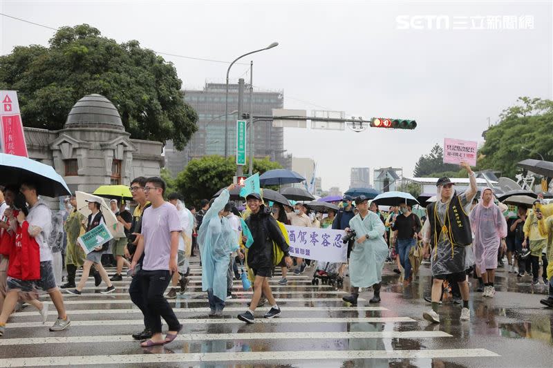 820還路於民凱道大遊行起走。（圖／記者楊澍攝影）