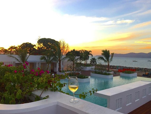 A Negroni with this tropical view? Yes Please. Photo: