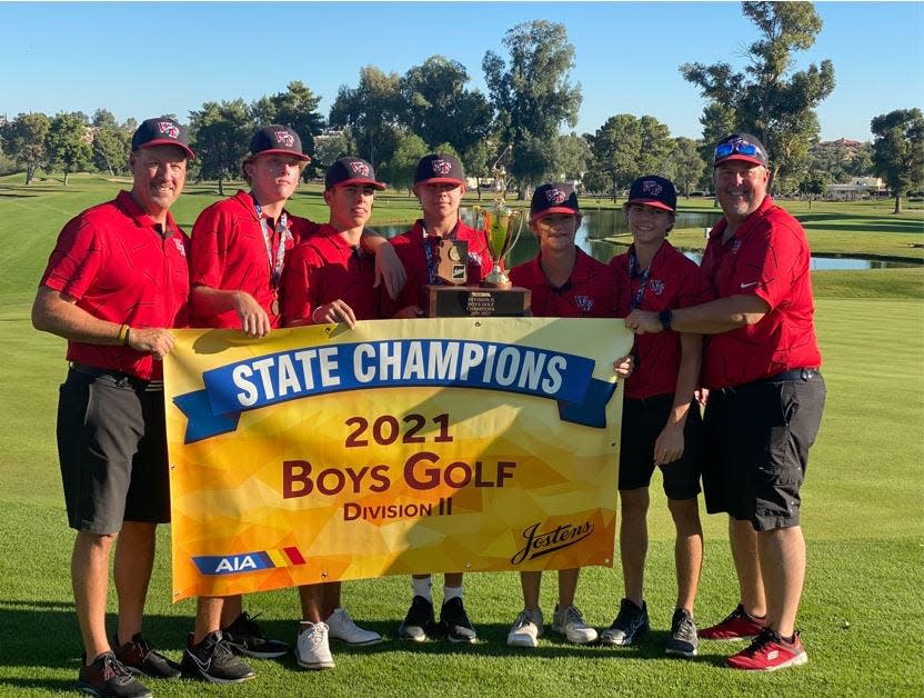 Williams Field High School boy's golf team won the 2021 D-II state championship, Oct. 28, 2021/Wiliams Field HS photo via Twitter