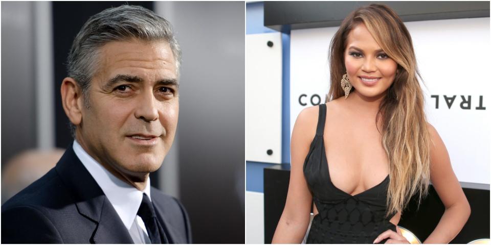 george clooney chrissy teigen wide