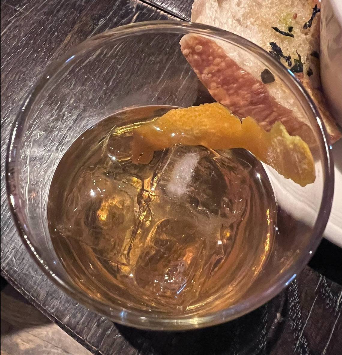 A classic old fashion bourbon at the Thirsty Fox, during the Bites of the Bluegrass walking food and history tour of downtown Lexington, Ky on March 21, 2024.