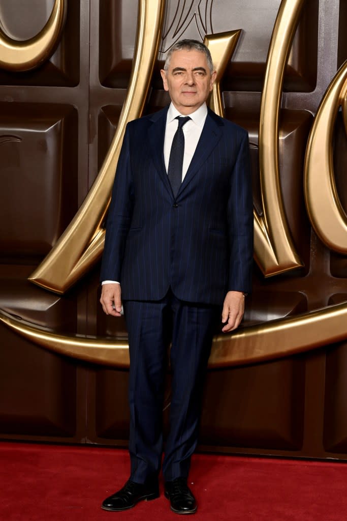 Rowan Atkinson attends the Warner Bros. Pictures World Premiere of “Wonka” at The Royal Festival Hall on November 28, 2023 in London, England. (Photo by Jeff Spicer/Getty Images for Warner Bros. Pictures)