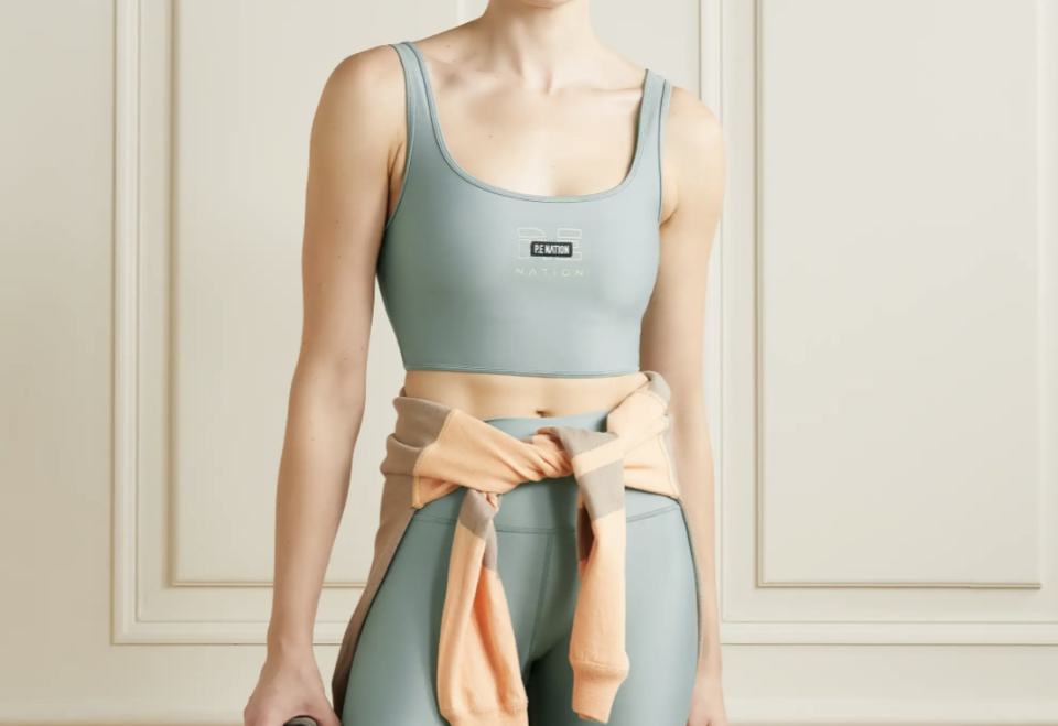 P.E. Nation Grand Stand recycled bra top. (PHOTO: Net-A-Porter)