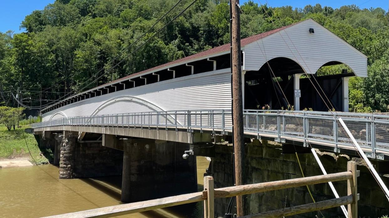 Built in 1852, the covered bridge in Philippi marks the site of the first land battle of the Civil War.