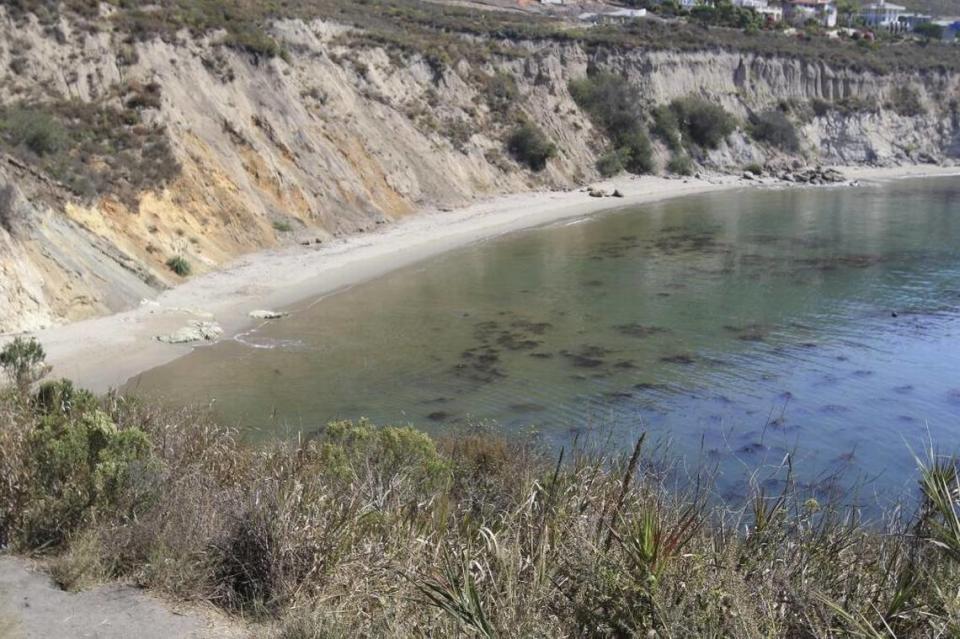 Cave Landing overlooks Pirate’s Cove, between Avila Beach and Shell Beach.