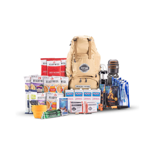 Sustain Supply's Emergency Kit with items in kit displayed against white background