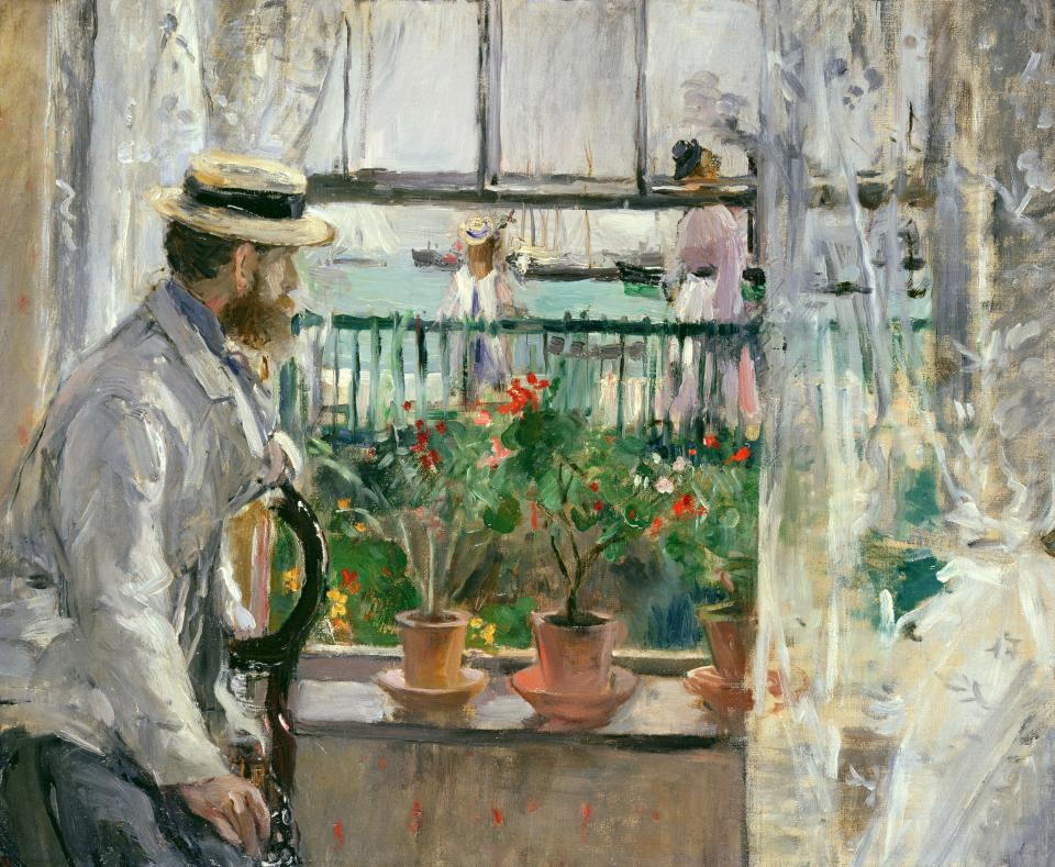 Berthe Morisot. In England (Eugène Manet on the Isle of Wight), 1875. Oil on canvas.