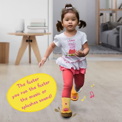 And there's also 32% off these Peppa Pig indoor-use 'muddy puddle' boots. One of the boots even plays sounds!