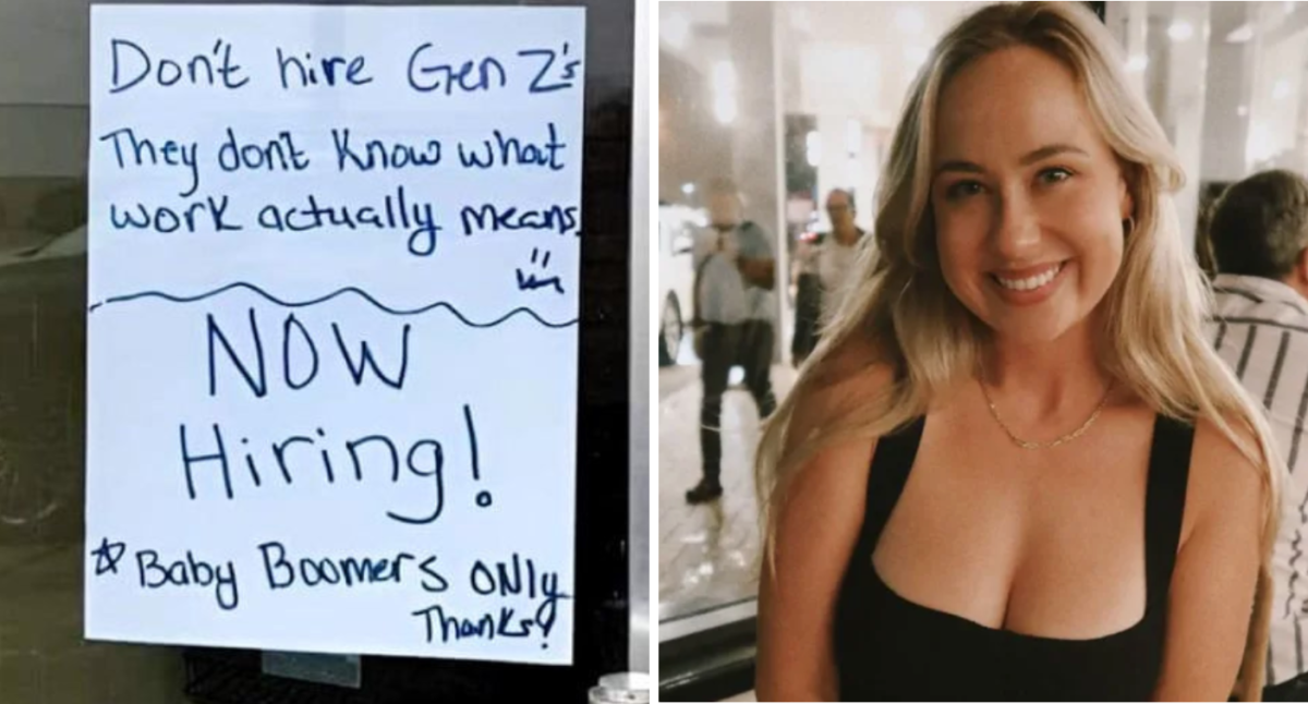 Sign denouncing ‘lazy’ Generation Z workers exposes Australians’ major work problem: ‘Demanding’