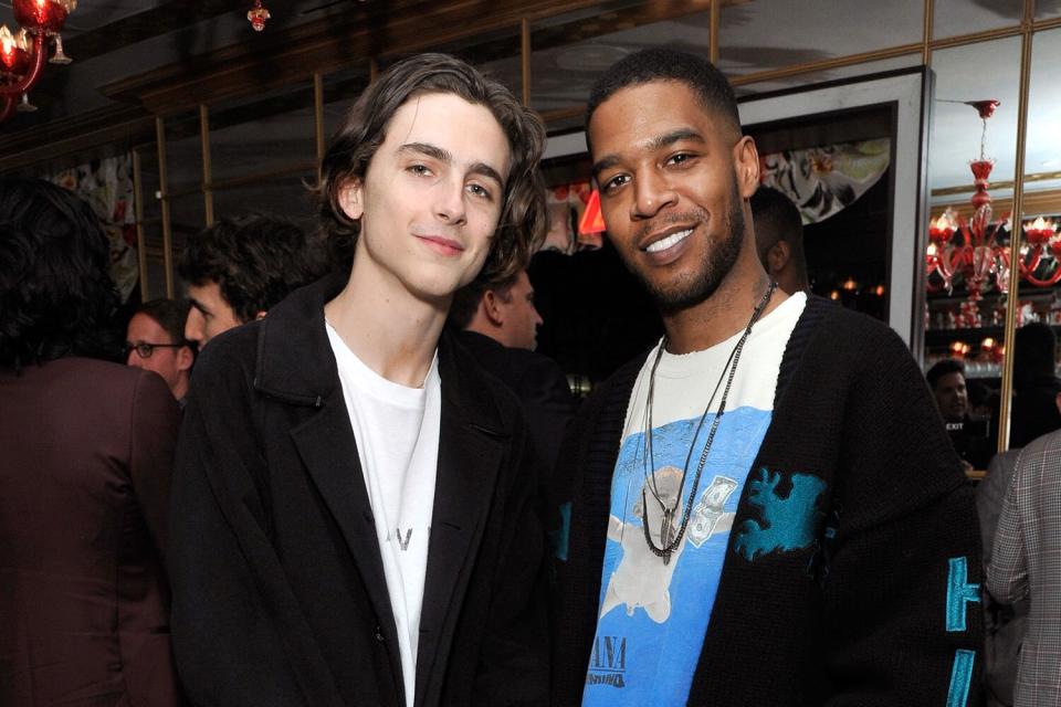 Timothée Chalamet and Kid Cudi