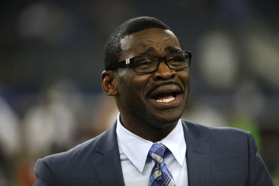 The NFL is investigating network personality Michael Irvin after he was accused of sexual assault earlier this year; he was not charged. (AP)